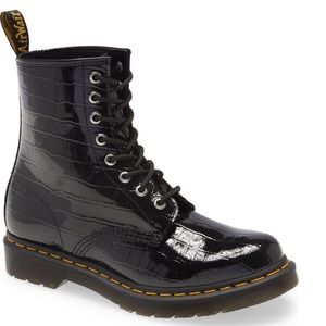 r. Martens 1460 Faux-Croc Embossed Boot